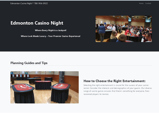 Edmonton Casino Night
