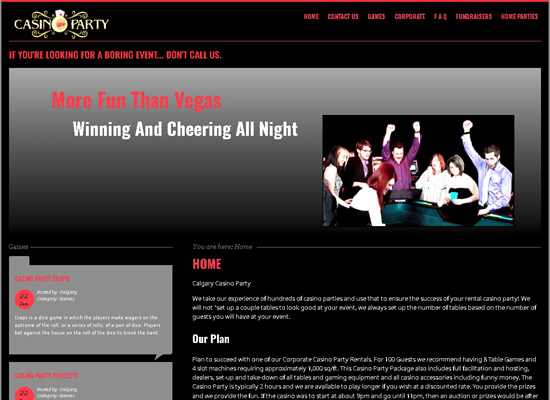 Calgary Casino Party